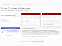 linux-systemhaus.de Webseite Vorschau