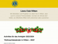 lions-club-witten.de Webseite Vorschau