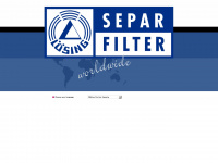 separ-filter.com Webseite Vorschau