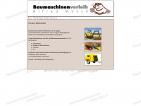 baumaschinenverleih-muench.de Webseite Vorschau