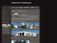 hallenbau-katalog.de Webseite Vorschau