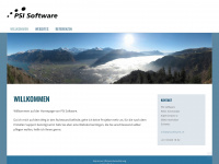 psisoftware.ch Webseite Vorschau