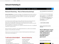 network-marketing21.com Webseite Vorschau