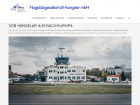 flugplatz-hangelar.de Webseite Vorschau