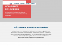 lueckemeier-bau.de Webseite Vorschau