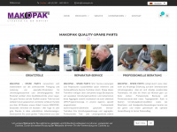 makopak-spareparts.com Webseite Vorschau