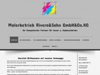 malerbetrieb-rivero.de Webseite Vorschau