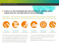 maler-dell.de Webseite Vorschau