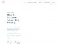 malermeister-poradny.de Webseite Vorschau