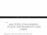 malteser-stahlwaren.de Webseite Vorschau