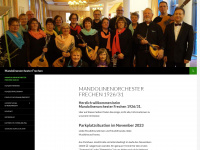 mandolinenorchester-frechen.de Webseite Vorschau