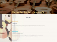 herforder-zupforchester.de Webseite Vorschau