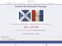 manuelletherapie.com Webseite Vorschau