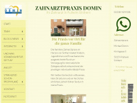 zahnarzt-domin.de Webseite Vorschau