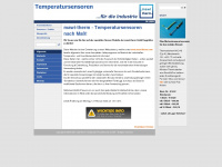 temperatursensoren.com Webseite Vorschau