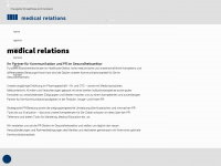 medical-relations.de Webseite Vorschau