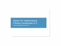 medizinische-fitness-leverkusen.de Webseite Vorschau