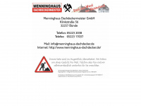menninghaus-dachdecker.de Webseite Vorschau