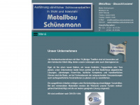 metallbau-schuenemann.de Webseite Vorschau
