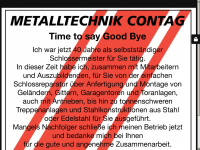 metalltechnik-contag.de Webseite Vorschau