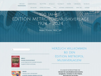 metropol-musikverlage.de Webseite Vorschau