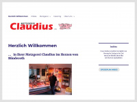 metzgerei-claudius.de Webseite Vorschau