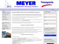 meyer-transporte-gmbh.de Webseite Vorschau
