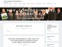 mgv-concordia-morsbach.de Webseite Vorschau
