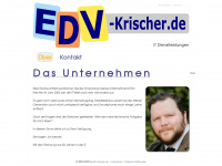 edv-krischer.de Webseite Vorschau