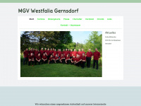 mgv-gernsdorf.de Webseite Vorschau