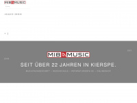 mib-music.de Webseite Vorschau