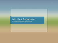 michalsky-bauelemente.de Webseite Vorschau