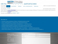 minten-stahlbau.de Webseite Vorschau
