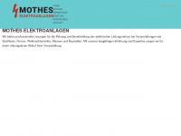 mothes-elektroanlagen.de Webseite Vorschau