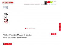 mozart-blades.com Webseite Vorschau