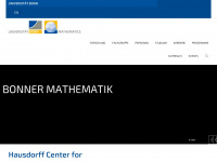 mathematics.uni-bonn.de Webseite Vorschau