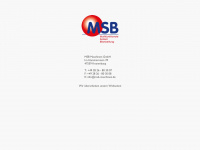 msb-maschinen.de Webseite Vorschau
