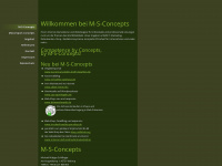 m-s-concepts.de Webseite Vorschau