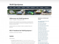 wolff-sportpress.de Webseite Vorschau