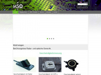 mso-technik.de Webseite Vorschau