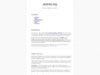 plaintxt.org Webseite Vorschau