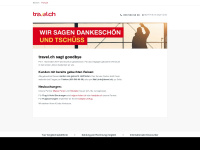 travel.ch Webseite Vorschau