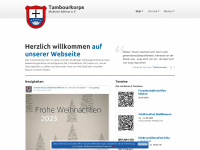 tambourkorps-muelheim.de Webseite Vorschau