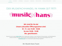 musikhans.de Webseite Vorschau