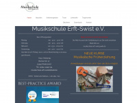 musikschule-erft-swist.de Webseite Vorschau