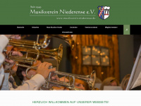 musikverein-niederense.de Webseite Vorschau