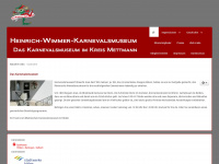 rheinisches-karnevalsmuseum.de Webseite Vorschau