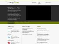 creativeframe.de Webseite Vorschau
