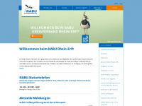 nabu-rhein-erft.de Webseite Vorschau