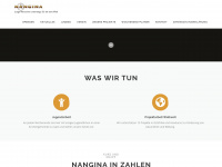 nangina.de Webseite Vorschau